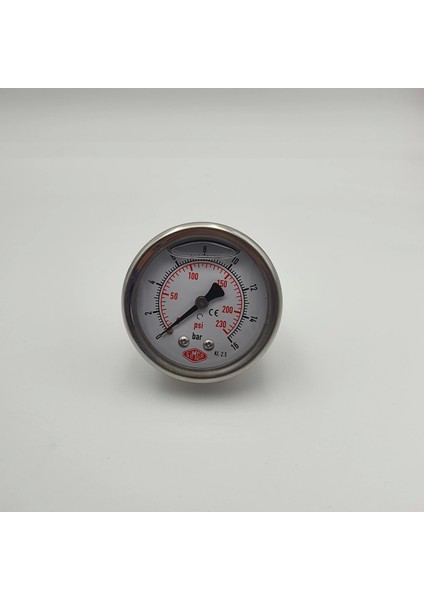 Ø 52 - 0 - 16 Bar 1/4 Gliserinli Arka Çıkışlı Manometre modelleri