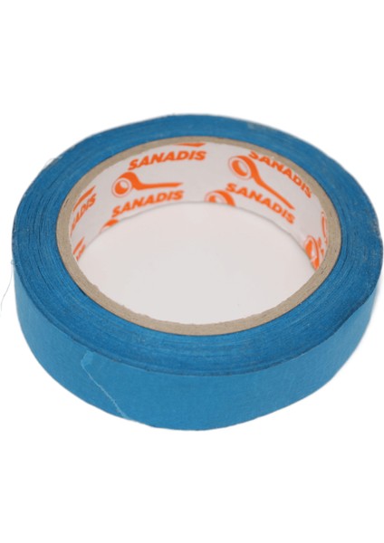 Yapışkanlı Çiçek Bandı - Maskeleme Bandı - Mavi - 2.5 CMX50 Metre