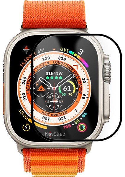 Apple Watch Ultra 49MM Uyumlu Ekran Koruyucu Nano Esnek Cam Tam Kaplayan Ppm