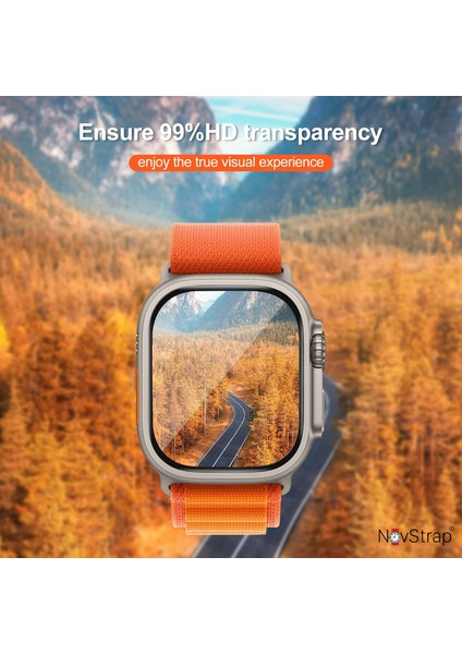 Apple Watch Ultra 49MM Uyumlu Ekran Koruyucu Nano Esnek Cam Tam Kaplayan Ppm indirimleri