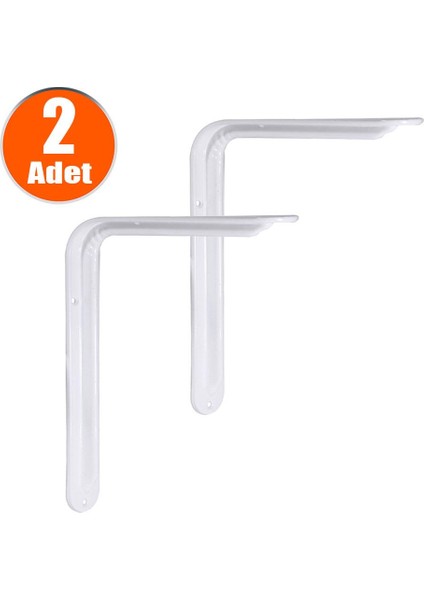 Raf Altı Raf Tutucu L Demir 16.5 x 23 cm Montaj Aparatı (2 Adet)