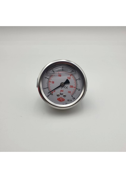 Ø 63 - 0 - 16 Bar 1/4 Gliserinli Pano Tipi Manometre modelleri
