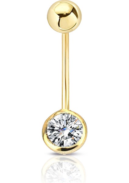 0.20 Ct Pırlanta Göbek Piercing