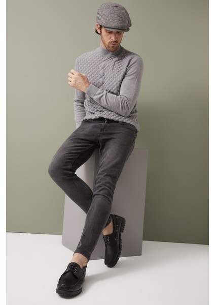 Erkek Deri Ayakkabı 123984 K03 Siyah