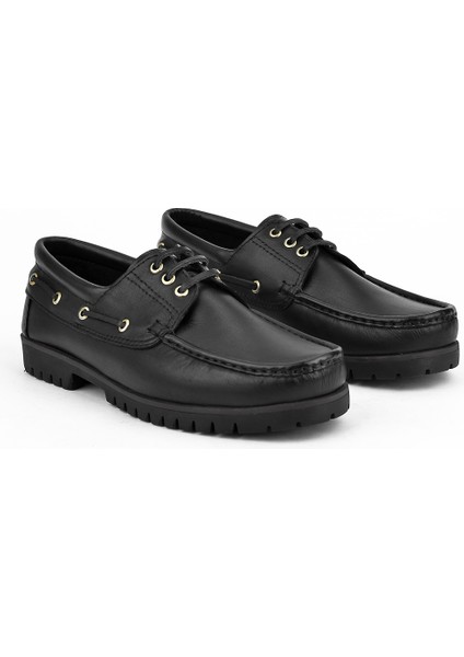 Erkek Deri Ayakkabı 123984 K03 Siyah fırsatları