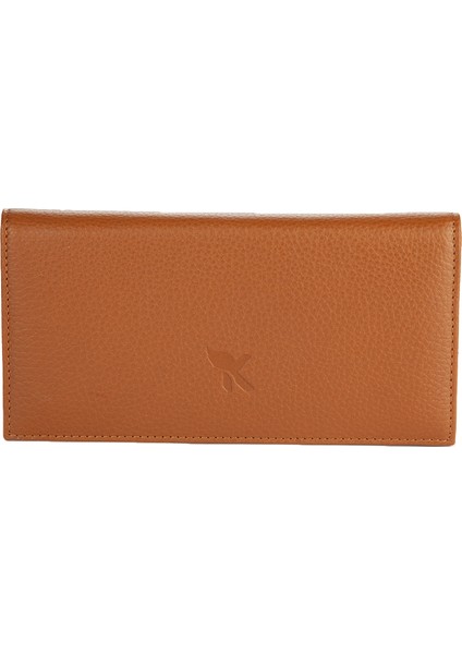 Karali Deri Deri Unisex Portföy Cüzdanı Taba BC423-03
