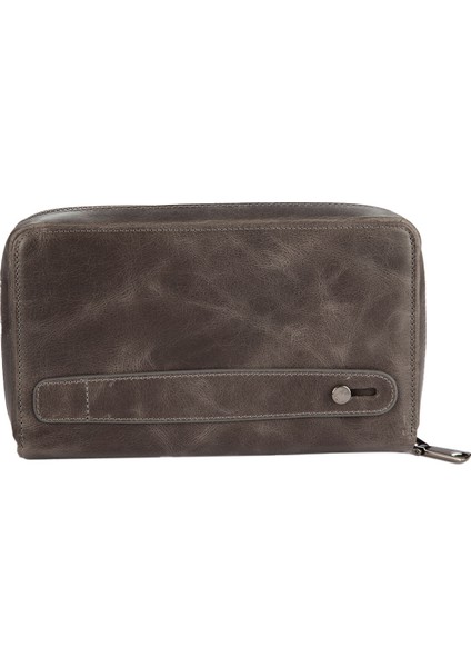 Karali Deri Portföy Cüzdanı Crazy Gri BC419-09 fiyatları