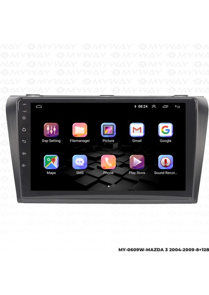 Mazda 3 Android Carplay Multimedya Navigasyon Ekran Teyp 8GB+128GB fiyatları