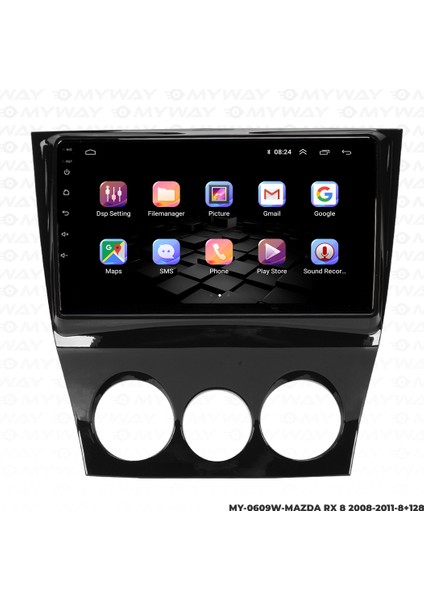 Mazda Rx8 Android Carplay Multimedya Navigasyon Ekran Teyp 8GB+128GB fiyatları