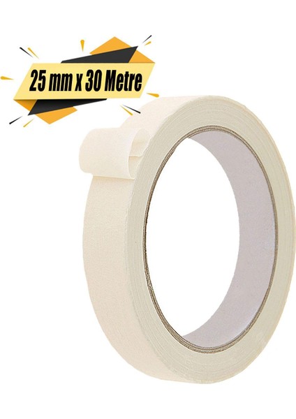 Fawori Kağıt Bant Boya Maskeleme Bandı 25 mm x 30 Metre