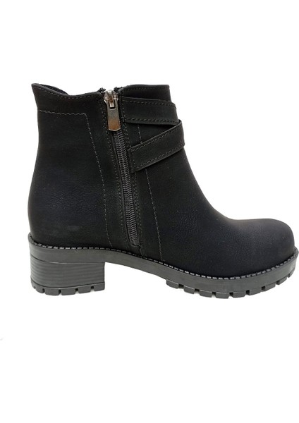 2160-22 Yağlı Deri Fashion Fermuarlı Kadın Bot fiyatları