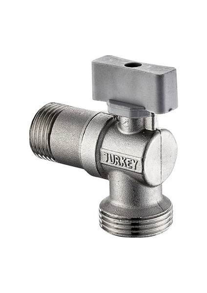 Kurna Mini Küresel Çamaşır Makinesi Musluğu Döküm