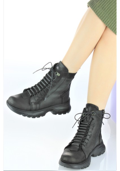 Kadın Hakiki Deri Günlük Spor Police Postal Bot M23-KB4395