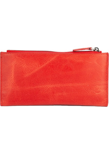 Karali Deri Deri Unisex Portföy Cüzdanı Crazy Kırmızı BC487-08 modelleri