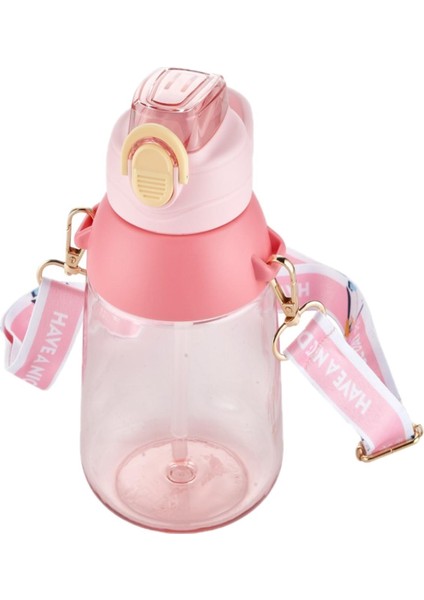 Taşıma Askılı Pipetli 800 ml Çocuk Su Matarası Sticker Hediyeli