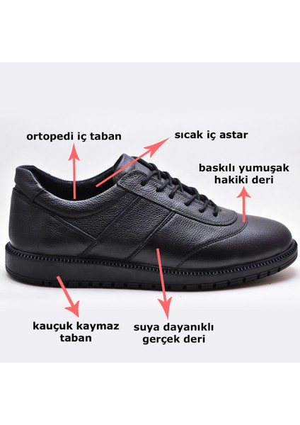 Ayakkabiburada 1050 Ortopedik Taban Deri Erkek Kışlık Ayakkabı fiyatları