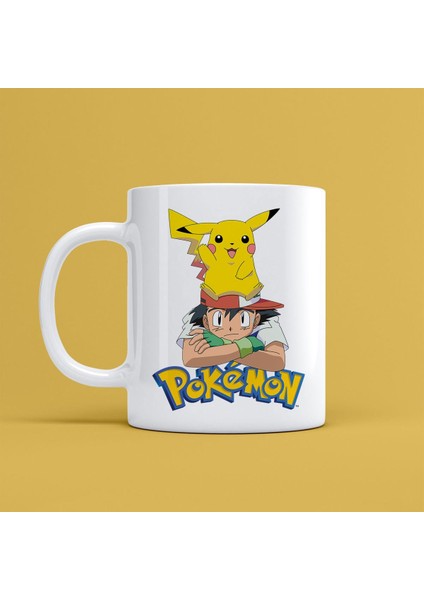 Pokemon Tasarımlı Kupa Bardak Mr-03