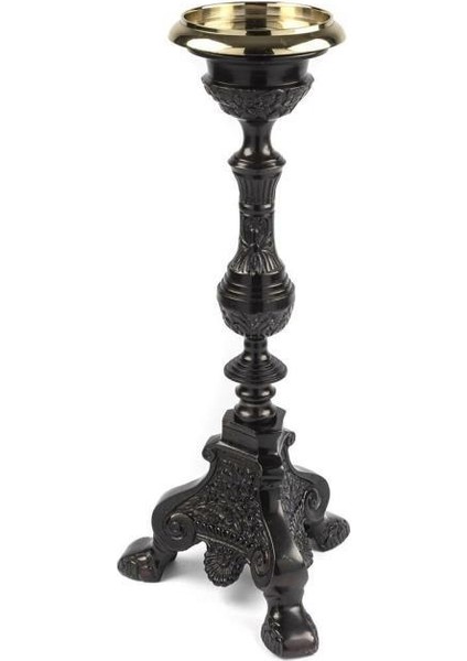 Bronz Siyah Mumluk 21X21X50CM