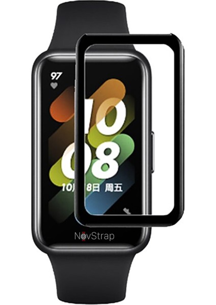 Huawei Band 7 Uyumlu Ekran Koruyucu Nano Esnek Cam Tam Kaplayan Ppm