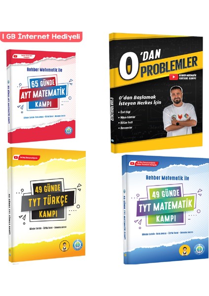 Rehber Matematik 65 Günde AYT Mat. Kampı-0'dan Problemler-49 Günde TYT Türkçe Kampı-49 Günde TYT Mat. Kampı 2025