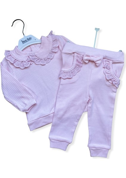 Yakası Dantel Detaylı Alt Üst Takım