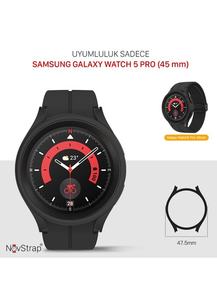 Samsung Galaxy Watch 5 Pro 45MM Uyumlu Kılıf Kasa Koruyucu Sert Pc fiyatları