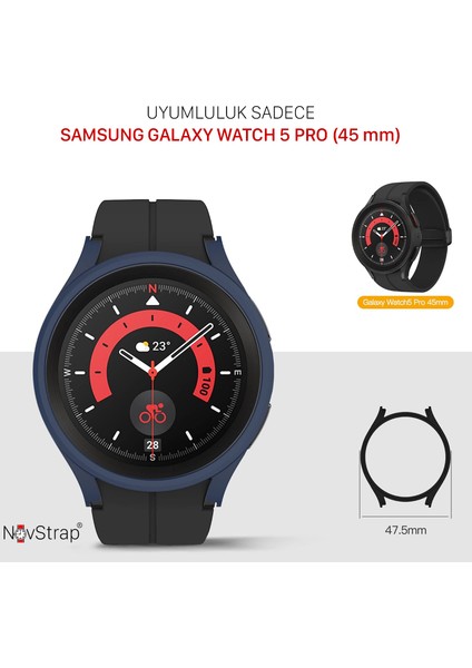 Samsung Galaxy Watch 5 Pro 45MM Uyumlu Kılıf Kasa Koruyucu Sert Pc fiyatları