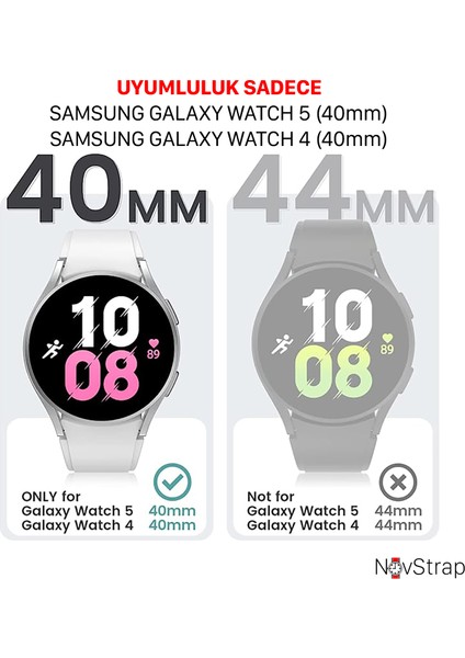 Samsung Galaxy Watch 5 40MM Uyumlu Ekran Koruyucu Cam ve Kasa Koruyucu Sert Pc fiyatları