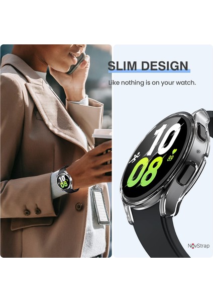 Samsung Galaxy Watch 5 40MM Uyumlu Ekran Koruyucu Cam ve Kasa Koruyucu Sert Pc fırsatları