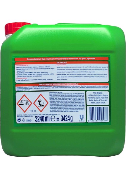 Çamaşır Suyu 3240 ml Çam Ferahlığı fiyatları