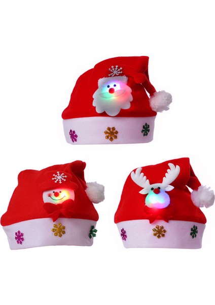 Noel Şapka Yeni Yıl Navidad Kap Kardan Adam Elk Santa Şapka Çocuk Yetişkin Hediye Dekorasyon