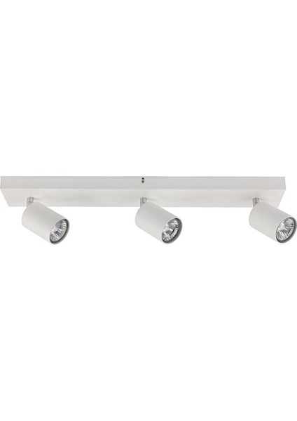 Üçlü 60 cm Sıralı Gün Işığı Ampullü LED Avize Hareketli Başlık