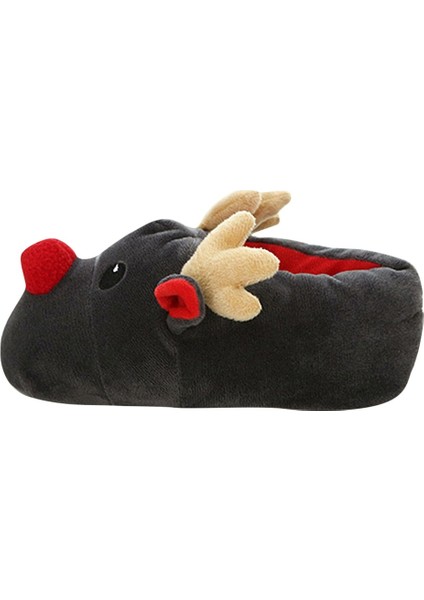 Terlik Çift Yumuşak Noel Geyik Pamuklu Terlik Sevimli Peluş Pamuklu Kapalı Yatak Odası Kaymaz Yumuşak Ev fırsatları