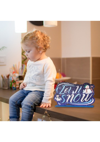 Yılbaşı Süsleri Ahşap Masa Süslemeleri modelleri