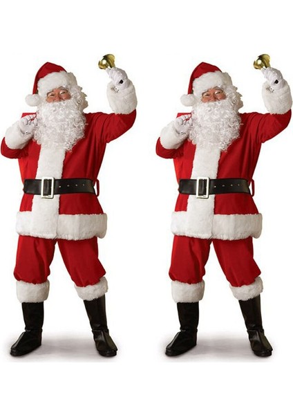 Santa Cosplay Kostüm Erkek Yetişkin