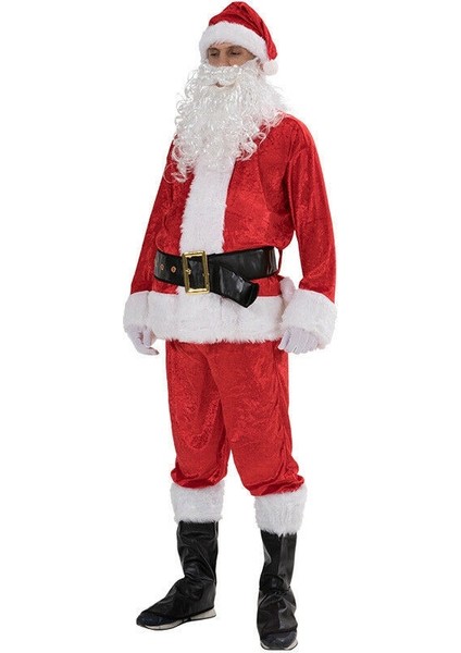 Santa Cosplay Kostüm Erkek Yetişkin