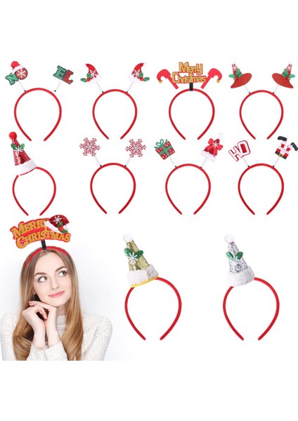 Christmas Headband Women's Ornaments Children's Adult New Year's Decorations fiyatları