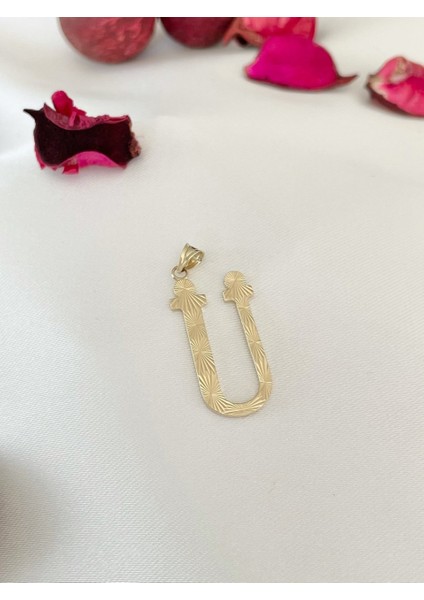 Kalemli Ü Harfi Kolye Ucu