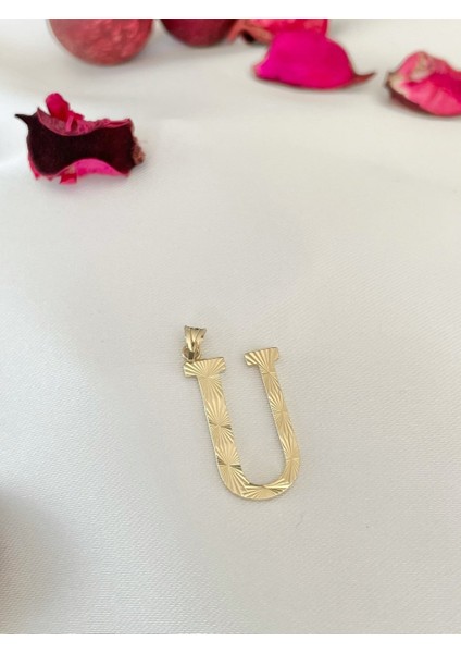 Kalemli U Harfi Kolye Ucu