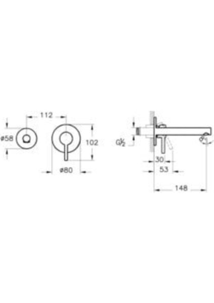 Origin Ankastre Lavabo Bataryası A42581 modelleri