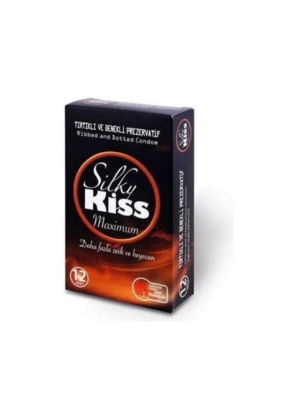 Silky Kiss Maximum Tırtıklı ve Benekli Prezervatif