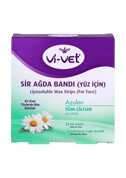 Siftaholsun Vi-Vet Ağda Bandı Yüz 24lü Azulen