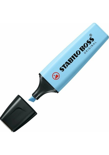 Boss Original Pastel Fosforlu Kalem Esintili Mavi