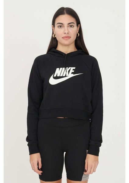 W Nsw Essntl Flc Gx Crop Hdy Kadın Sweat Shirt CJ6327-010 indirimleri