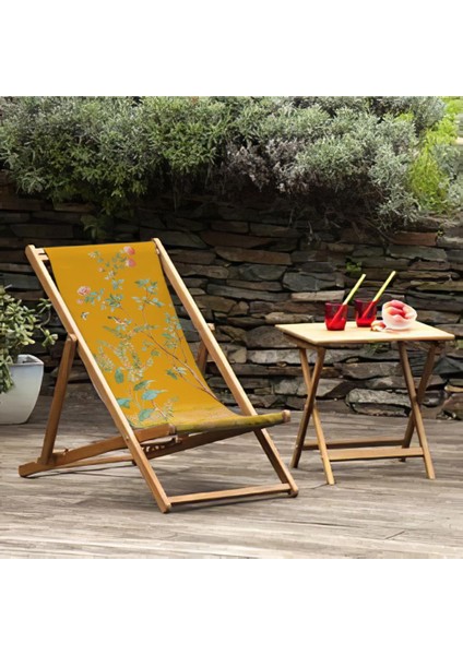 Sarı Çiçek Tasarımlı Şezlong Fırınlanmış Gürgen Ağacı Süet Kumaş fiyatları