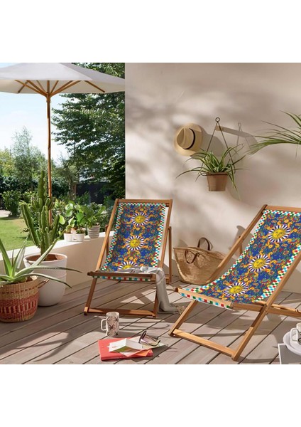 Renkli Katlanabilir Şezlong Fırınlanmış Gürgen Ağacı Süet Kumaş modelleri