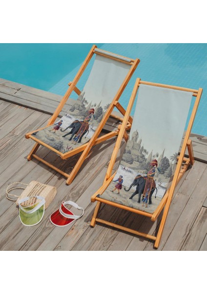 Otantik Manzara Tasarımlı Şezlong Fırınlanmış Gürgen Ağacı Süet Kumaş fiyatları