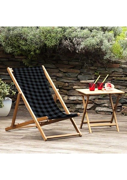 Gri Kareli Katlanabilir Şezlong Fırınlanmış Gürgen Ağacı Süet Kumaş fiyatları