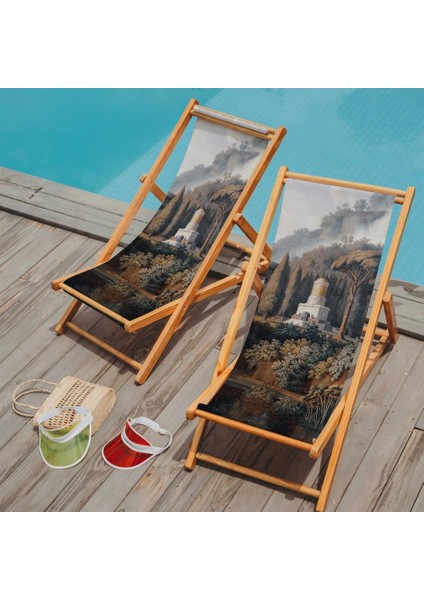 Yeşil Orman Manzaralı Şezlong Fırınlanmış Gürgen Ağacı Süet Kumaş fiyatları