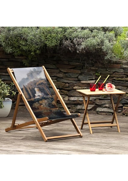 Yeşil Orman Manzaralı Şezlong Fırınlanmış Gürgen Ağacı Süet Kumaş modelleri